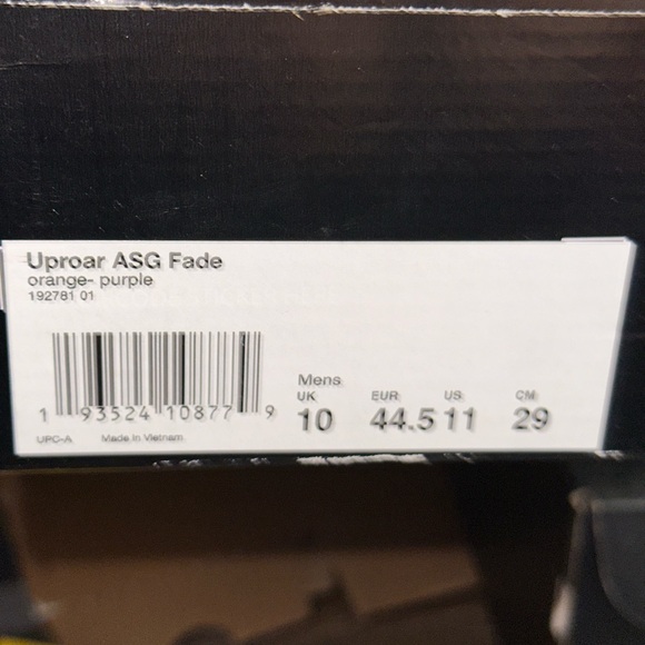 Puma “Uproar ASG Fade” Men’s Size 11 US *New with og Box” Purple/Orange - Picture 10 of 10